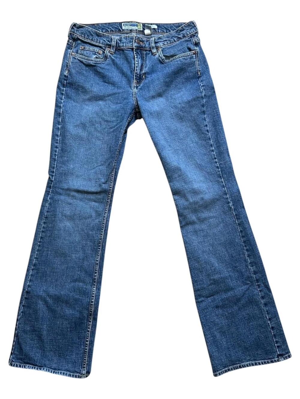 VTG Old Navy 2000s Jeans Sz 10 Bootcut Low Waist Stretch Y2K Western Boho Grunge